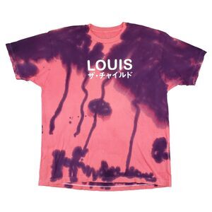 RARE‎ Louis The Child Japanese Tie Dye Graphic T-Shirt Mens Large Pink Purple